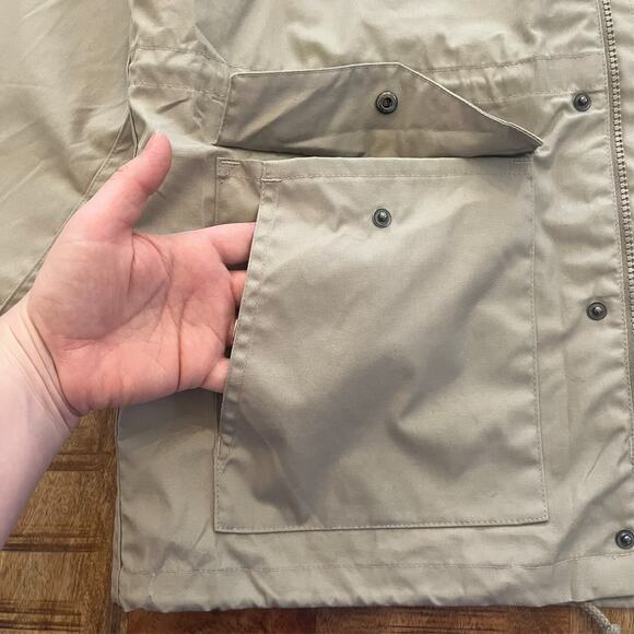 Carhartt WIP Battle Parka Jacket Mens M Hooded Windbreaker Workwear Field Beige - Picture 10 of 16